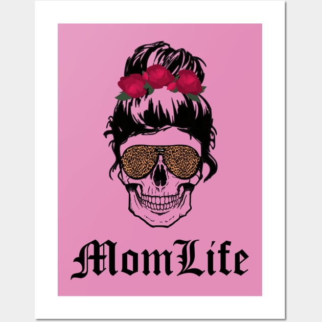 Mom Life Skull Wall Art by BBbtq